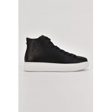 Pantofi sport mid-high de piele