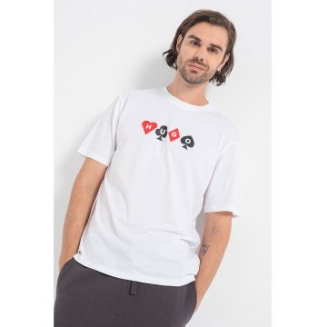 Tricou de bumbac cu imprimeu logo Doober