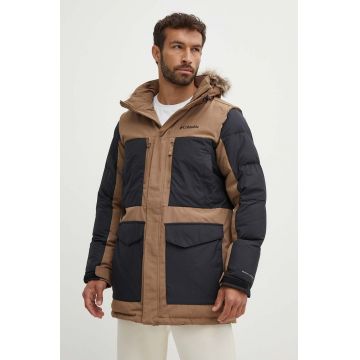 Columbia geacă outdoor Marquam Peak Fusion culoarea maro, de iarnă 1957493-010