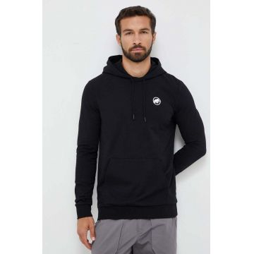 Mammut bluza barbati, culoarea negru, cu glugă, cu imprimeu