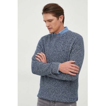 Pepe Jeans pulover de bumbac Sherwood culoarea albastru marin