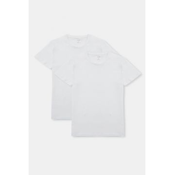 Set de tricouri cu decolteu la baza gatului - din bumbac - 2 piese