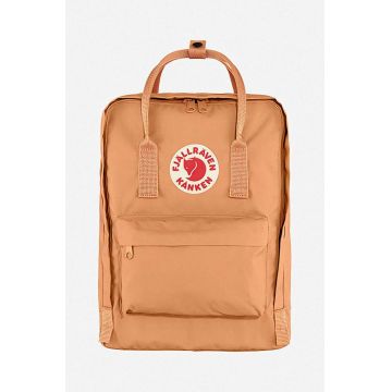 Fjallraven rucsac Kanken culoarea portocaliu, mare, cu imprimeu F23510.241-241