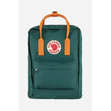 Fjallraven rucsac Kanken culoarea verde, mare, cu imprimeu F23510.667.206-667