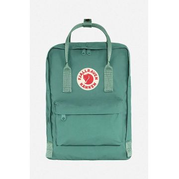 Fjallraven rucsac Kanken culoarea verde, mare, neted F23510.664-664