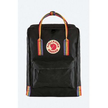 Fjallraven rucsac Kanken Rainbow culoarea negru, mare, cu imprimeu F23620.550.907-550