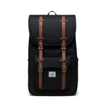 Herschel rucsac Little America Backpack culoarea negru, mare, neted