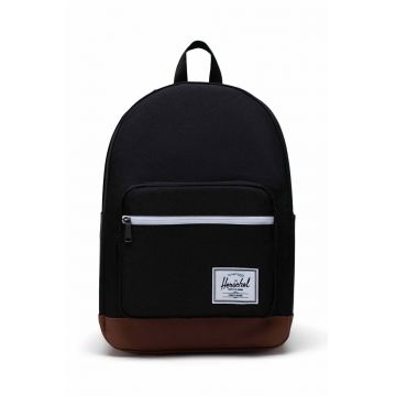 Herschel rucsac Pop Quiz Backpack culoarea negru, mare, neted