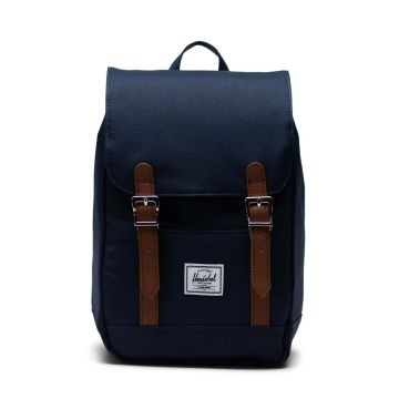 Herschel rucsac Retreat Mini Backpack culoarea albastru marin, mic, neted
