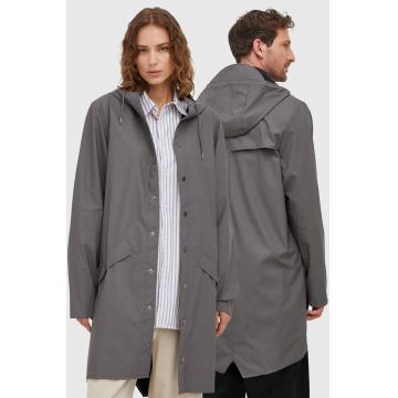 Rains geaca de ploaie 12020 Jackets culoarea gri, de tranzitie