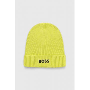 Boss Green caciula din amestec de lana BOSS GREEN culoarea verde