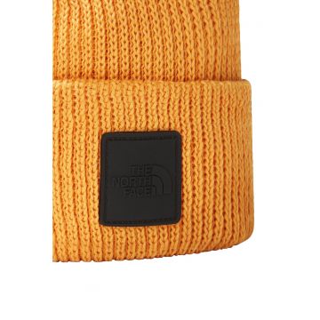 Caciula unisex elastica si tricotata cu aplicatie logo
