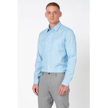 Camasa regular fit din material poplin