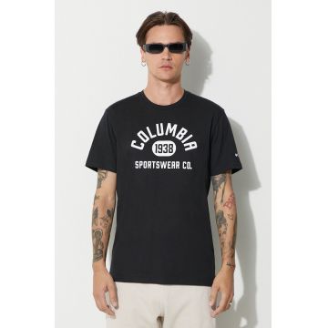 Columbia tricou barbati, culoarea negru, cu imprimeu 1680053-014