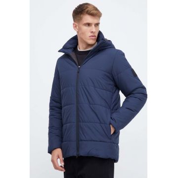 Jack Wolfskin geaca barbati, culoarea albastru marin, de tranzitie