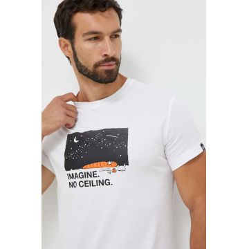 Mammut tricou Massone barbati, culoarea alb, cu imprimeu