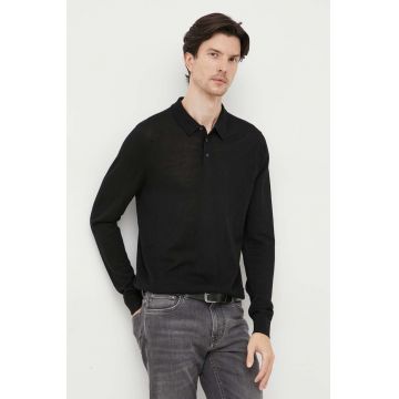 Michael Kors pulover de lana barbati, culoarea negru, light