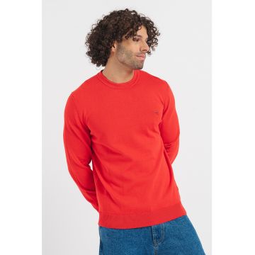 Pulover regular fit cu decolteu la baza gatului San Cassius