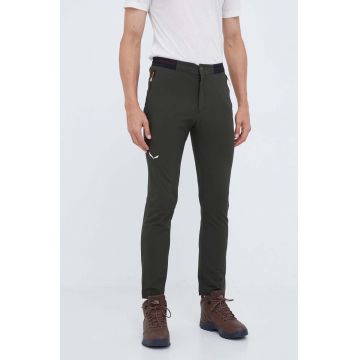 Salewa pantaloni de exterior Pedroc 2 Durastretch culoarea verde