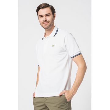 Tricou polo regular fit din pique