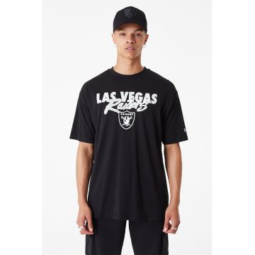 Tricou supradimensionat cu imprimeu Las Vegas Raiders
