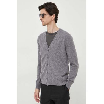 United Colors of Benetton cardigan din lana culoarea gri