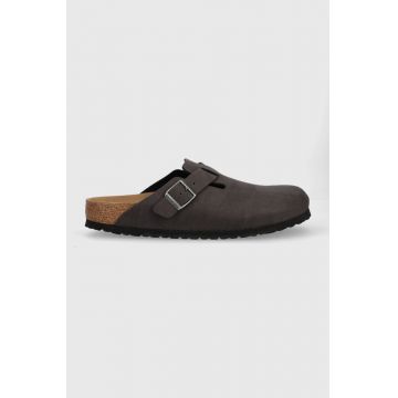 Birkenstock papuci Boston barbati, culoarea negru