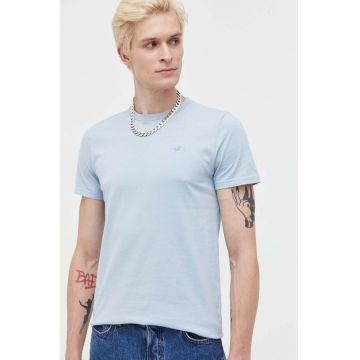 Hollister Co. tricou din bumbac neted