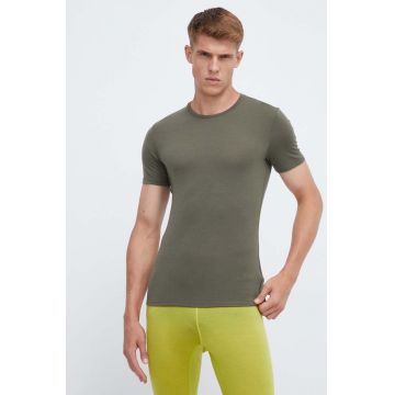 Icebreaker tricou funcțional Anatomica culoarea verde