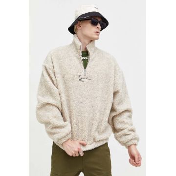 Karl Kani bluza barbati, culoarea bej, melanj
