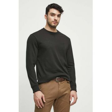 Medicine longsleeve barbati, culoarea negru, melanj