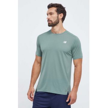 New Balance tricou de alergare Q Speed culoarea verde, neted