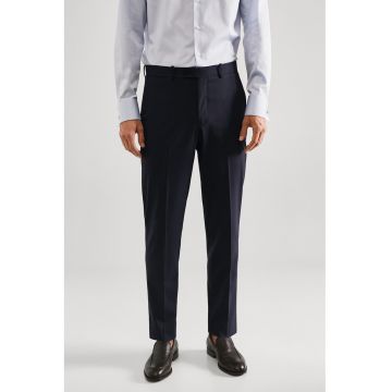 Pantaloni eleganti slim fit din amestec de lana Breda