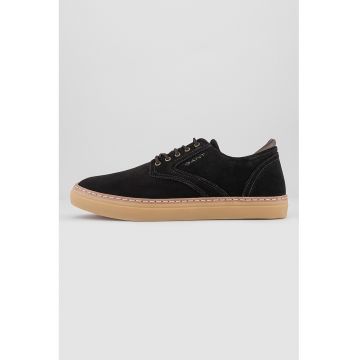 Pantofi sport low-cut de piele intoarsa