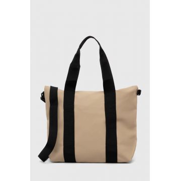 Rains geantă 14160 Tote Bags culoarea bej