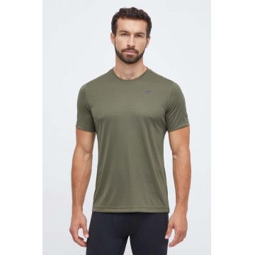 Reebok tricou de antrenament Tech culoarea verde, neted