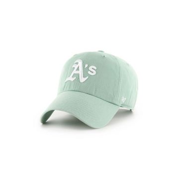 47brand șapcă de baseball din bumbac MLB Oakland Athletics culoarea verde, cu imprimeu