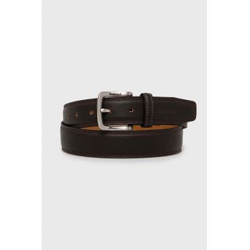 Barbour curea de piele barbati, culoarea maro