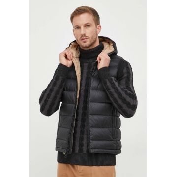 Blauer vesta de puf barbati, culoarea negru, de iarna