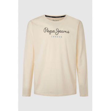 Bluza de bumbac cu imprimeu logo