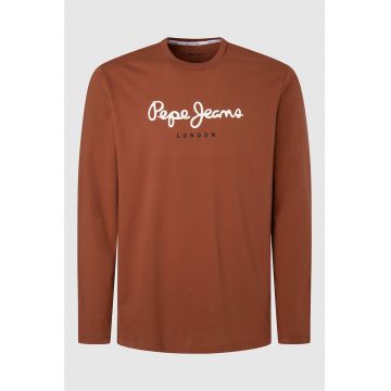 Bluza de bumbac cu imprimeu logo