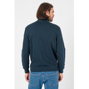 Bluza sport cu fermoar si logo