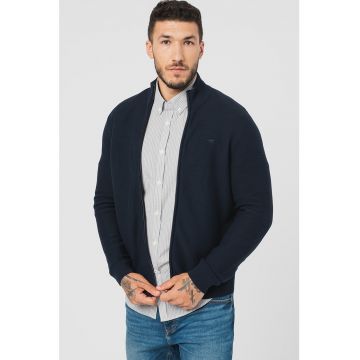 Cardigan tricotat fin cu fermoar Edgar