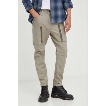 G-Star Raw pantaloni barbati, culoarea gri, drept