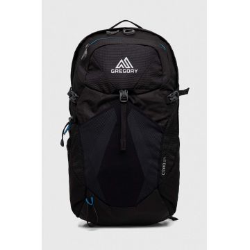 Gregory rucsac Citro 24 barbati, culoarea negru, mare, cu imprimeu