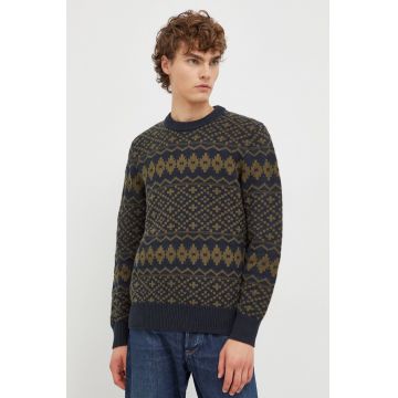 Marc O'Polo pulover din amestec de lana barbati, culoarea verde