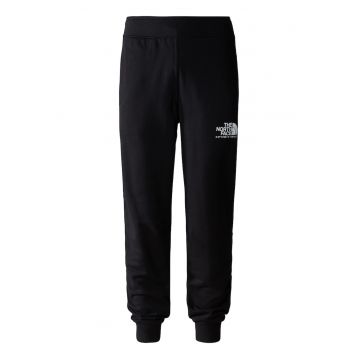 Pantaloni sport de bumbac cu talie elastica