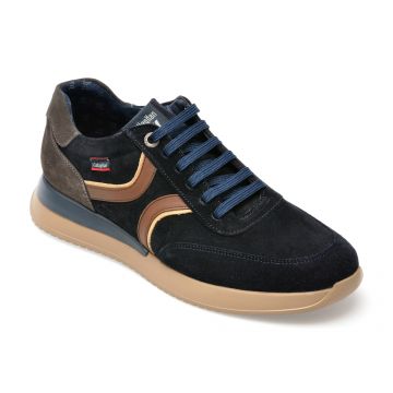 Pantofi CALLAGHAN bleumarin, 51108, din piele intoarsa