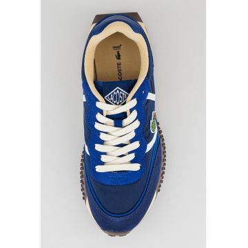 Pantofi sport low cut cu garnituri din piele intoarsa