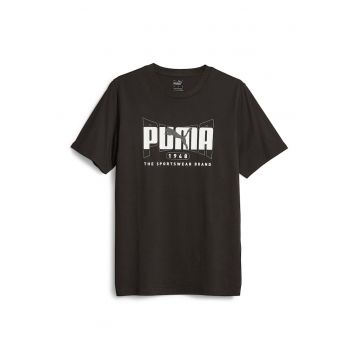 Tricou de bumbac cu imprimeu logo